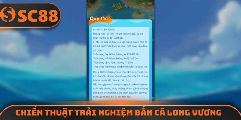 Chiến thuật trải nghiệm bắn cá long vương an toàn