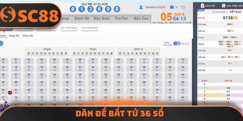 Dàn đề bất tử 36 số