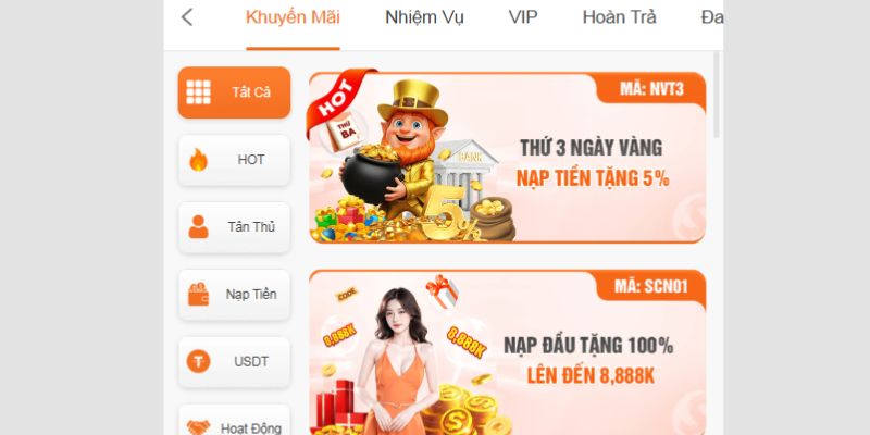 Ưu đãi hấp dẫn tại SC88